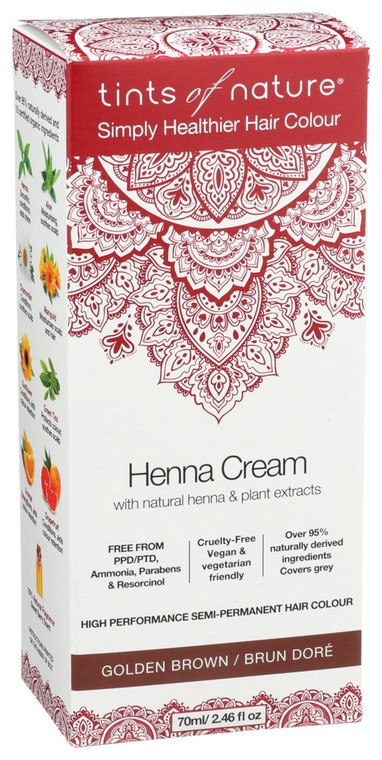 Tints Of Nature, Henna Cream Golden Brown, 1 Each, 2.46 Oz