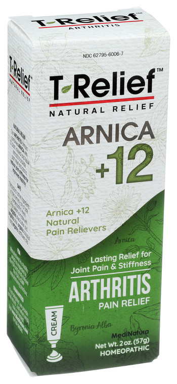 T-relief, Arnice +12 Arthritic Pain Cream, 1 Each, 2 Oz