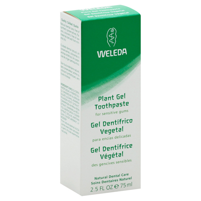 Weleda Products, Plant Gel Toothpaste Spearmint Flavor, Case Of 1, 2.5 Oz