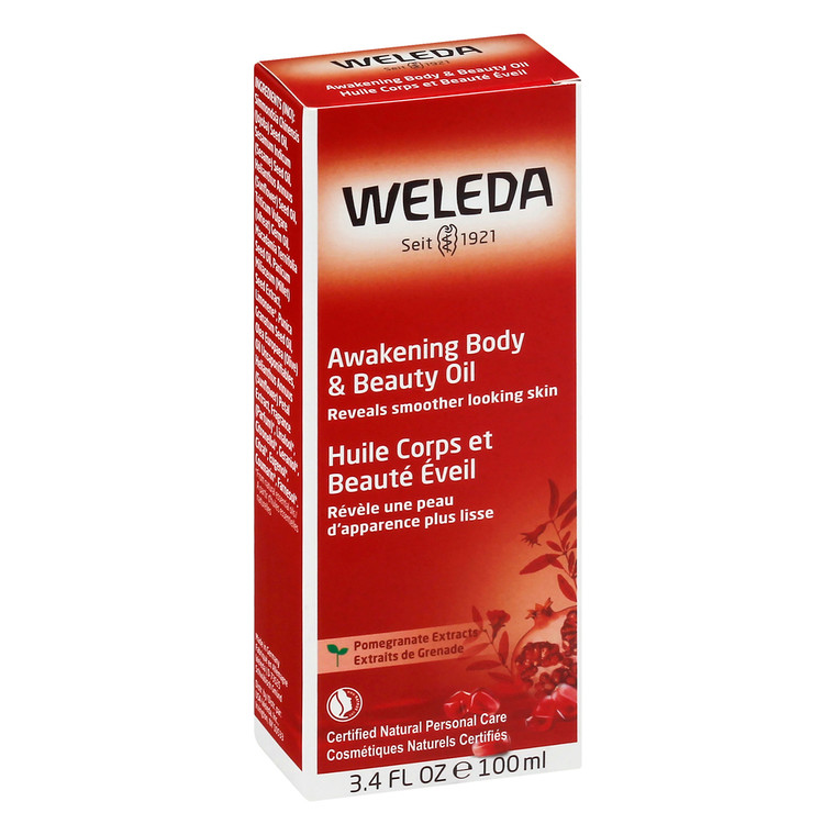 Weleda Products, Awakening Pomegranate Extracts Body And Beauty Oil, 1 Each, 3.4 Oz