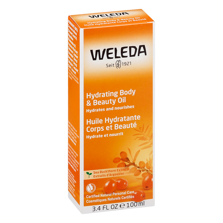 Weleda Products, Hydrating Sea Buckthorn Extracts Body And Beauty Oil, 1 Each, 3.4 Oz