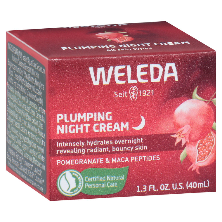 Weleda, Plumping Night Cream Pomegranate & Maca Peptides, Case Of 1, 1.3 Fl Oz