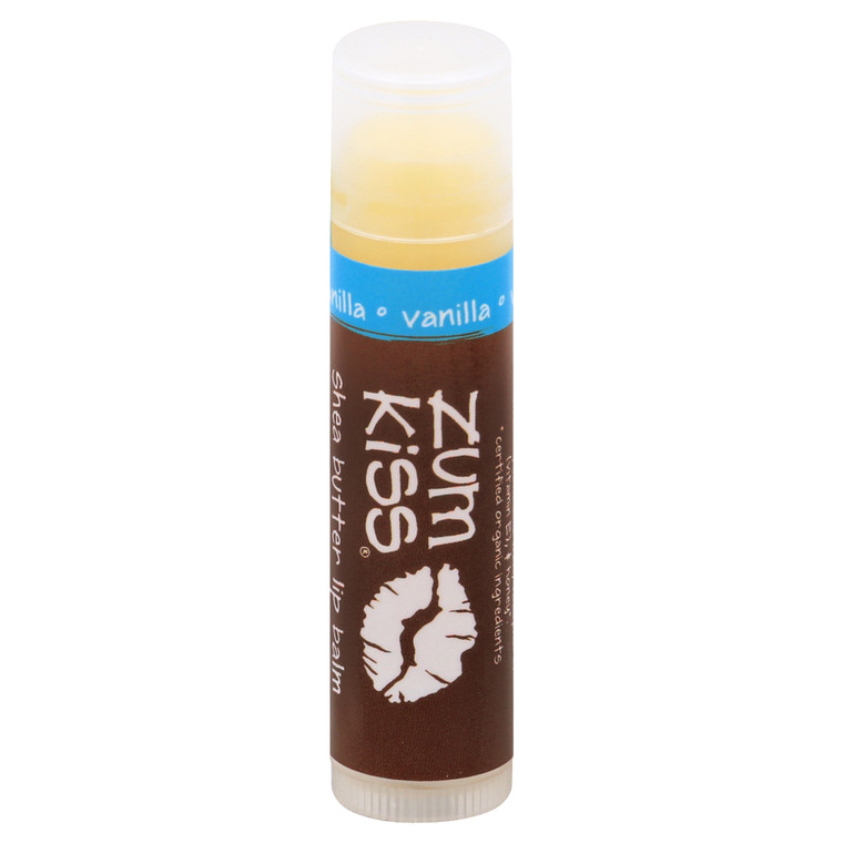 Zum, Kiss Shea Butter Lip Balm Stick Vanilla, Case Of 16, .15 Oz