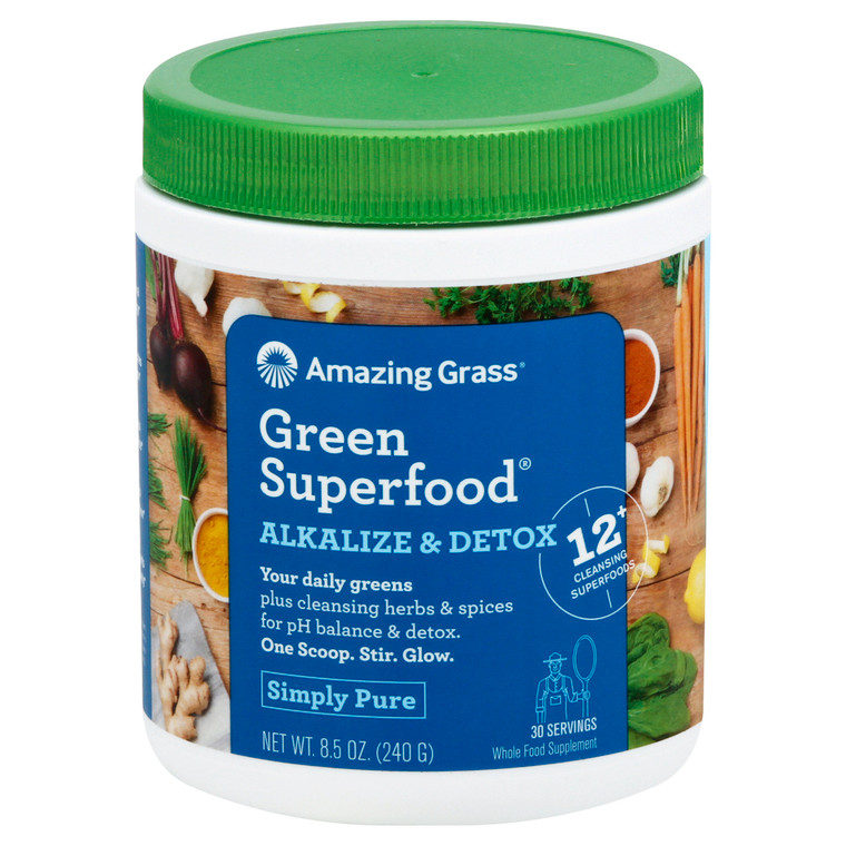 Amazing Grass, Green Superfood Alkalize & Detox, 1 Each, 8.5 Oz