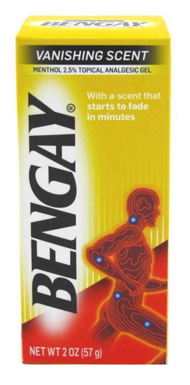 Bengay Vanishing Scent Gel 2Oz .