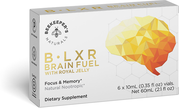 Beekeeper S Naturals, B.lxr Brain Fuel With Royal Jelly, 1 Each, 2.1 Oz