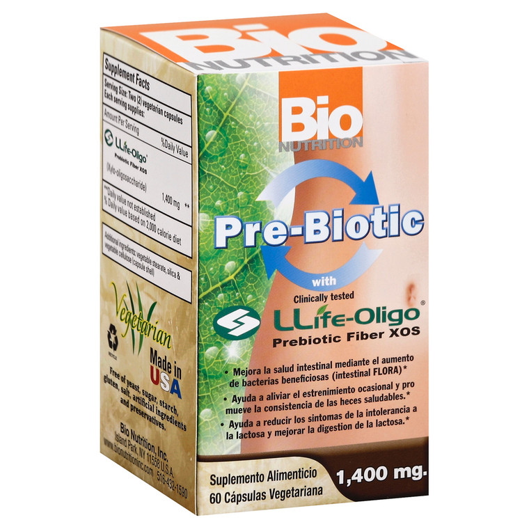 Bio Nutrition, Pre-biotic With Llife-oglio Xos 1400 Mg, 1 Each, 60 Vcap