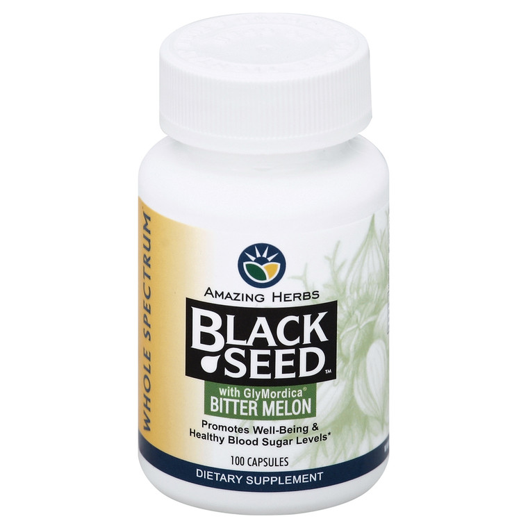 Black Seed, Bitter Melon With Glymorida, 1 Each, 60 Vcaps