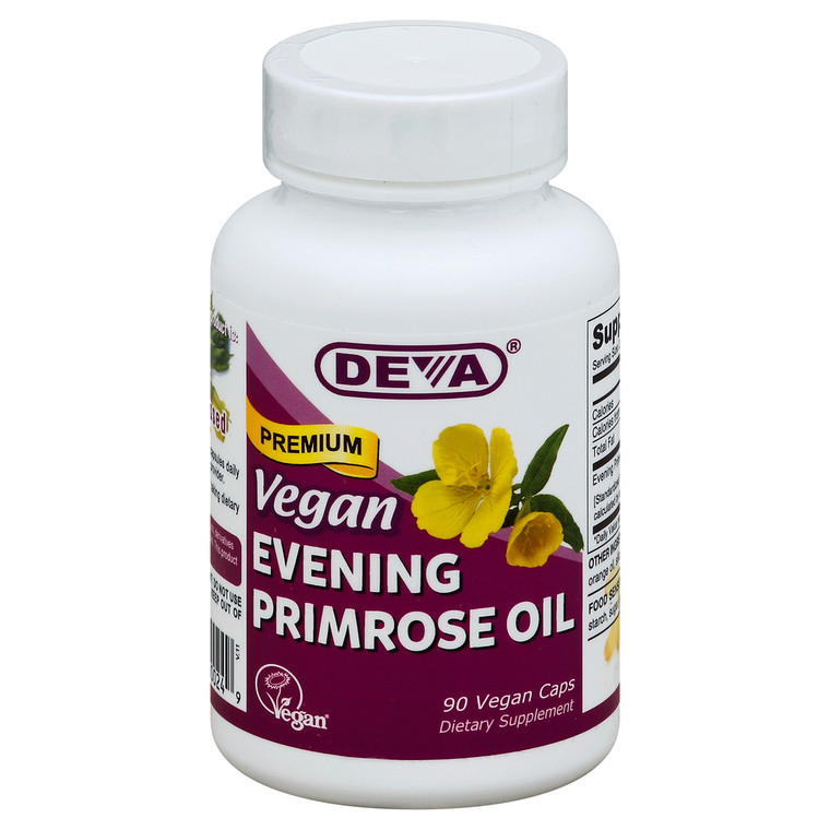 Deva Vegan Vitamins, Evening Primrose Oil 90 Capsules, 1 Each, 90 Vcap