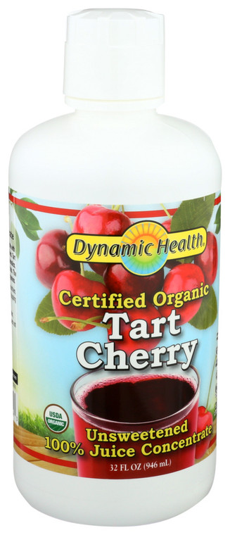 Dynamic Health, Organic Tart Cherry Unsweetened 100% Juice Concentrate, 1 Each, 32 Fl Oz