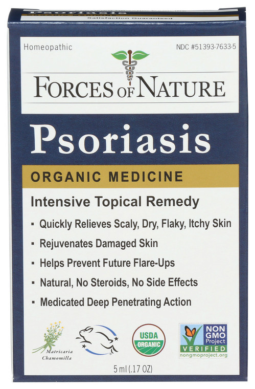Forces Of Nature, Organic Psoriasis Intensive Topical Remedy, 1 Each, 5 Ml