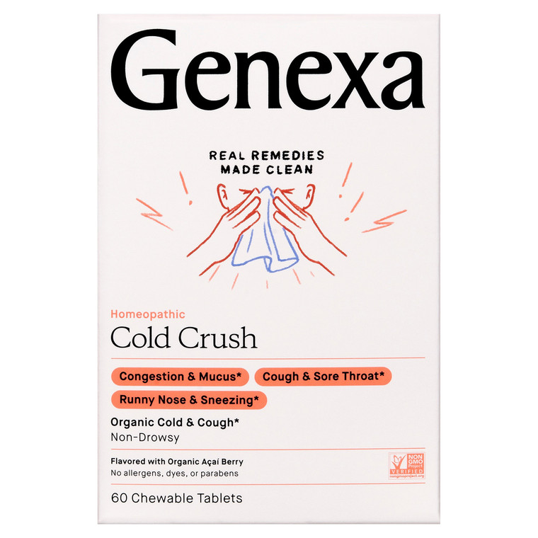 Genexa, Cold Crush Chewable Tablets, 1 Each, 60 Tab