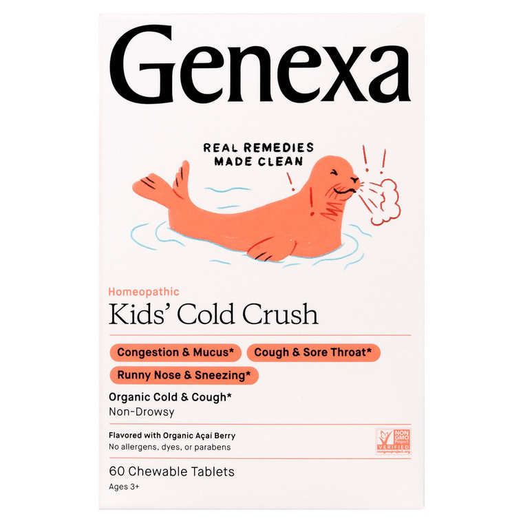 Genexa, Kids' Cold Crush Organic Cough & Cold, 1 Each, 60 Tab