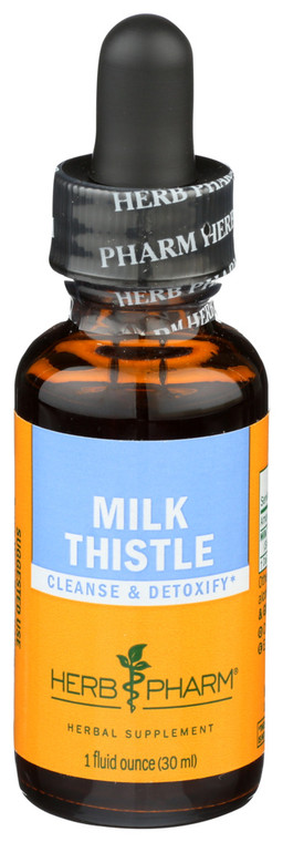 Herb Pharm, Milk Thistle Liquid Herbal Supplement Bottle, 1 Each, 1 Oz