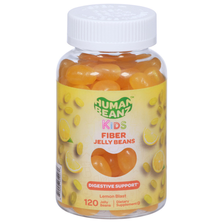 Human Beanz, Kids Fiber Jelly Beans Lemon Blast, 1 Each, 120 Ct