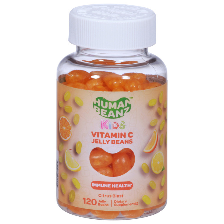 Human Beanz, Kids Vitamin C Jelly Beans Citrus Blast, 1 Each, 120 Ct