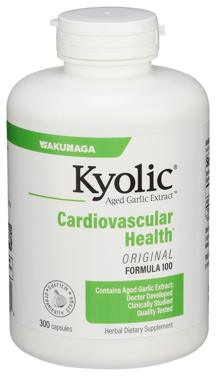 Kyolic, Aged Garlic Extract Cardiovascular Original Formula 100, 1 Each, 300 Cap