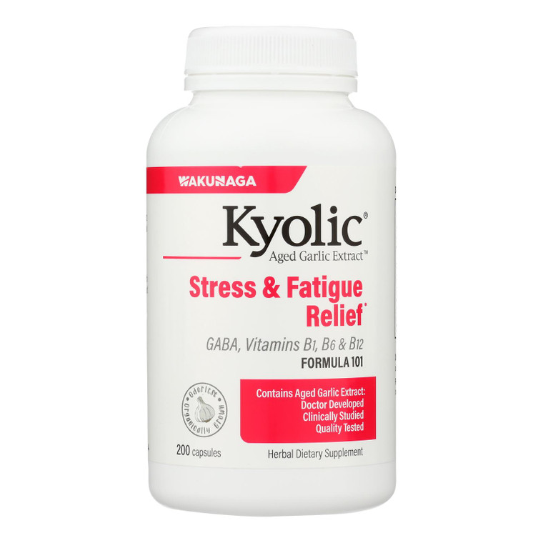 Kyolic, Aged Garlic Extract Stress And Fatigue Relief Formula 101, 1 Each, 200 Cap