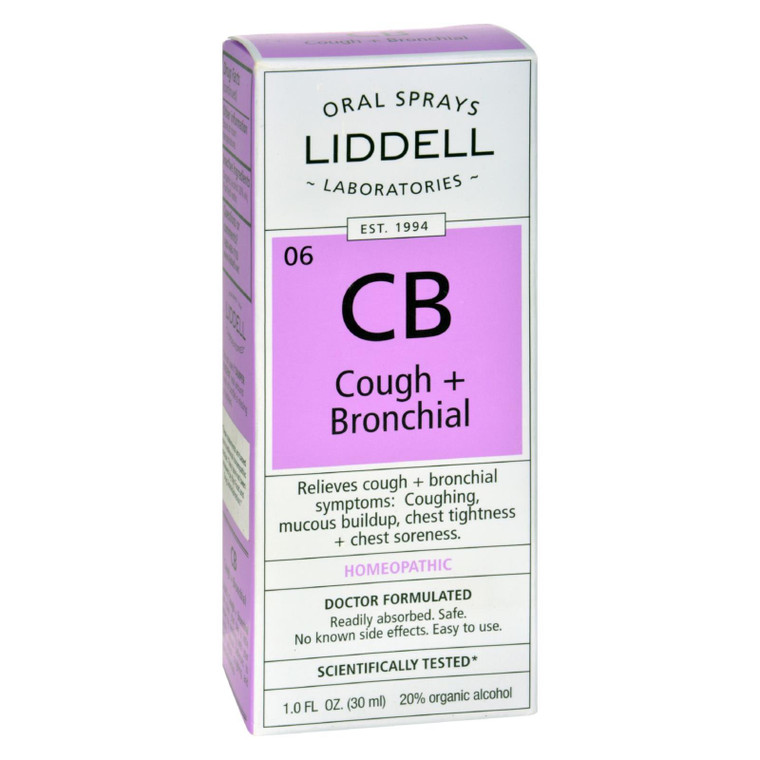 Liddell Homeopathic, Cough And Bronchial Spray, 1 Each, 1 Oz