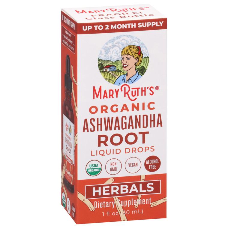 Mary Ruth's, Ashwagandha Root Herbals Supplement, Case Of 1, 1 Fl Oz