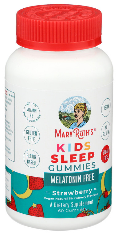 Mary Ruth's, Kids Sleep Strawberry Gummies, Case Of 1, 60 Ct