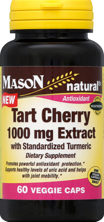 Mason Naturals, Tart Cherry With Turmeric Sules, 1 Each, 60 Cap
