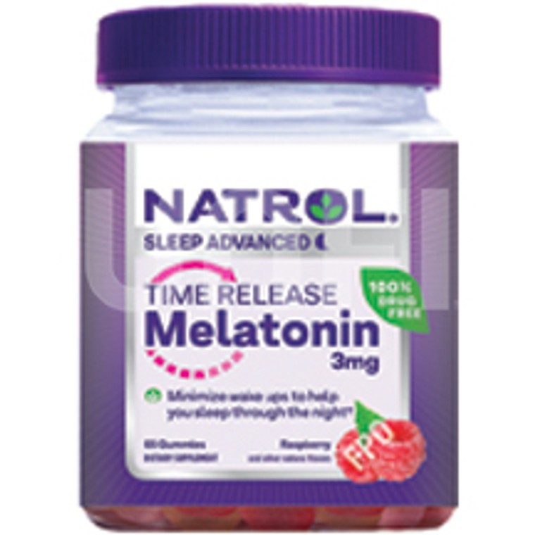 Natrol, Sleep Advanced Time Release Melatonin Strawberry Gummies, 1 Each, 65 Ct
