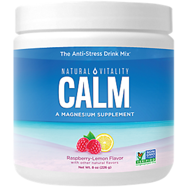 Natural Vitality, Calm Magnesium Supplement Raspberry Lemon Flavor, 1 Each, 8 Oz