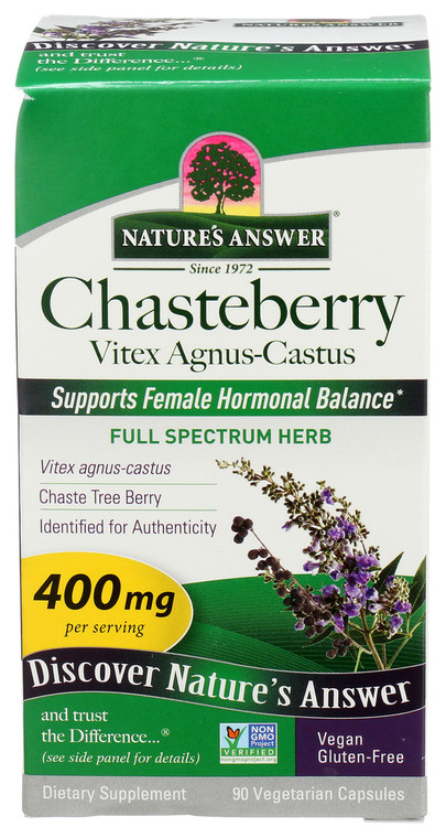 Nature's Answer, Chasteberry, 1 Each, 90 Vegetarian Capsules