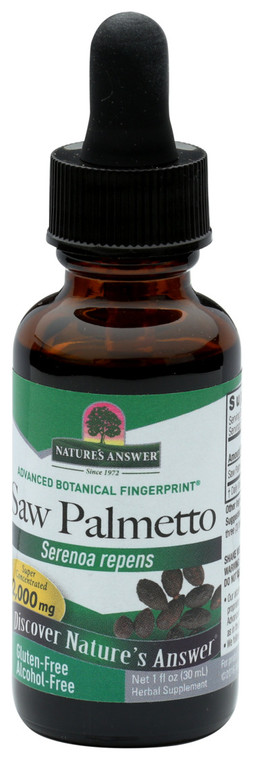Nature's Answer, Saw Palmetto Berry, Case Of 1, 1 Fl Oz