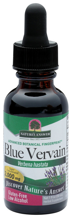 Nature's Answer, Blue Vervain Herb, Case Of 1, 1 Fl Oz