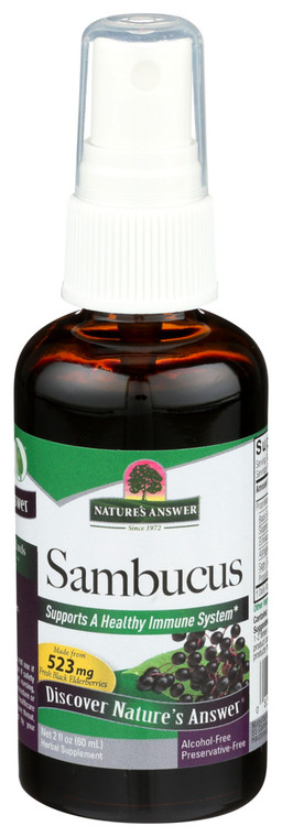 Nature's Answer, Sambucus Elderberry Extract Spray 523mg, 1 Each, 2 Oz