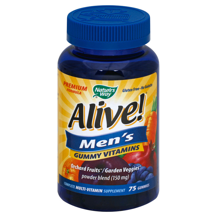 Nature's Way, Alive! Men's Gummy Multi-vitamin, 1 Each, 75 Chew