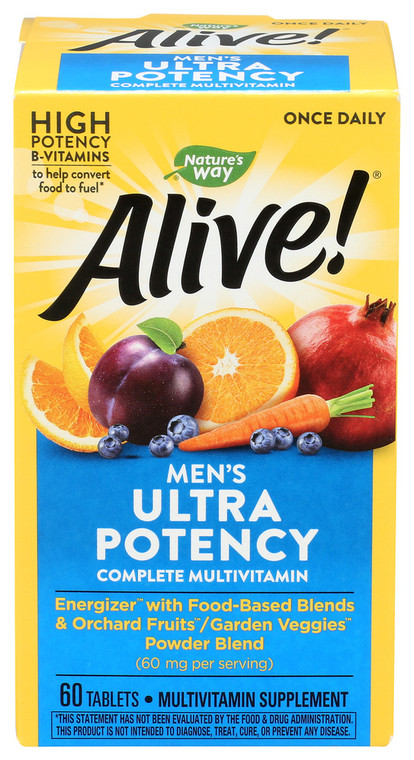 Nature's Way, Alive! Men's Ultra Potency Multi-vitamin, 1 Each, 60 Tab