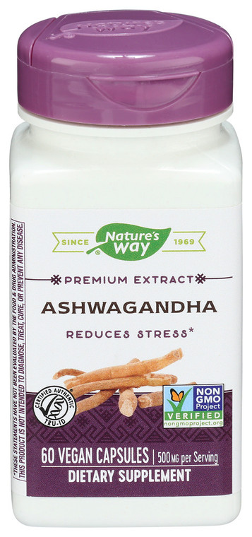 Nature's Way, Premium Extract Ashwagandha, 1 Each, 60 Vcap