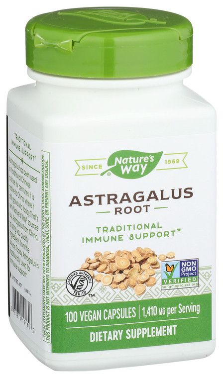 Nature's Way, Dietary Supplement Astragalus Root, 1 Each, 100 Cap