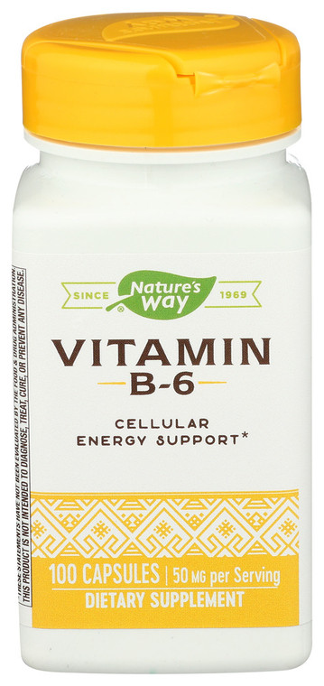 Nature's Way, Vitamin B6, 1 Each, 100 Cap