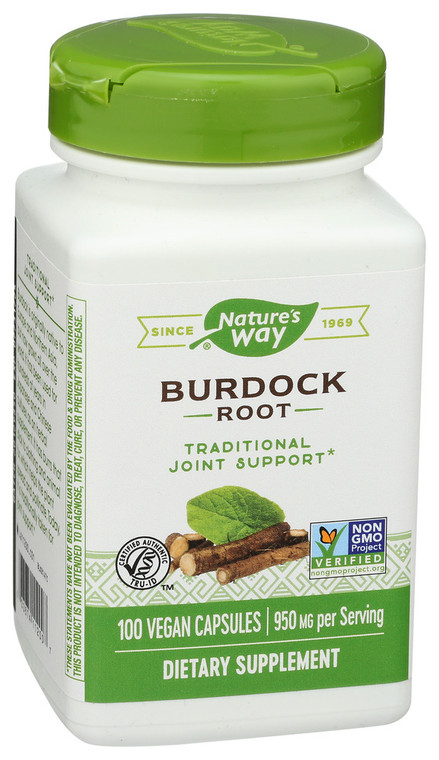 Nature's Way, Dietary Supplement Burdock Root, 1 Each, 100 Cap