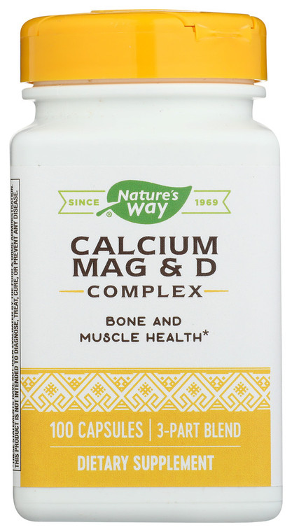 Nature's Way, Calcium Magnesium And D Complex, 1 Each, 100 Cap