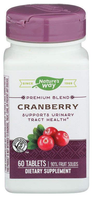 Nature's Way, Cranberry Tablets, 1 Each, 60 Tab