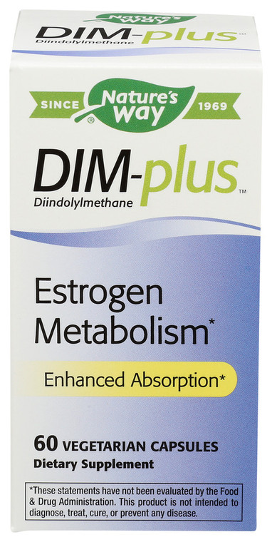 Nature's Way, Dim Plus Estrogen Metabolism Formula, 1 Each, 60 Cap