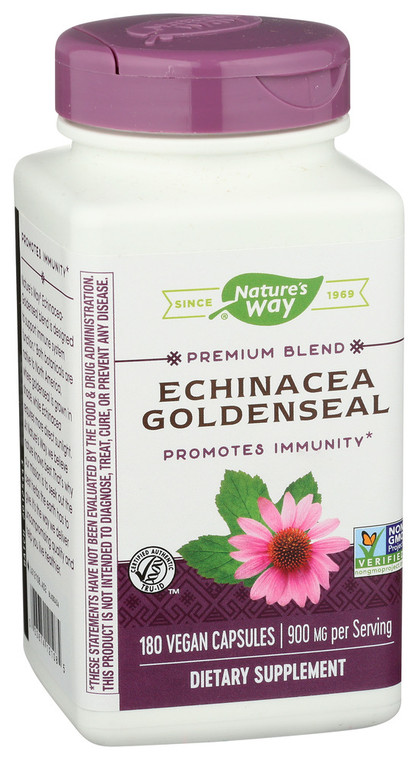 Nature's Way, Echinacea Goldenseal 900mg, 1 Each, 180 Cap