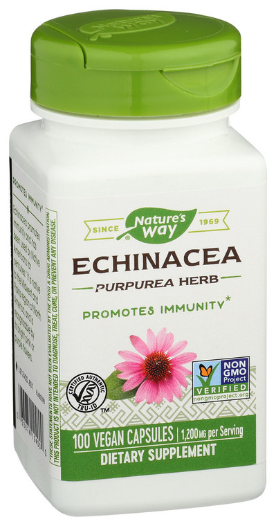 Nature's Way, Dietary Supplement Echinacea Purpurea Herb, 1 Each, 100 Cap