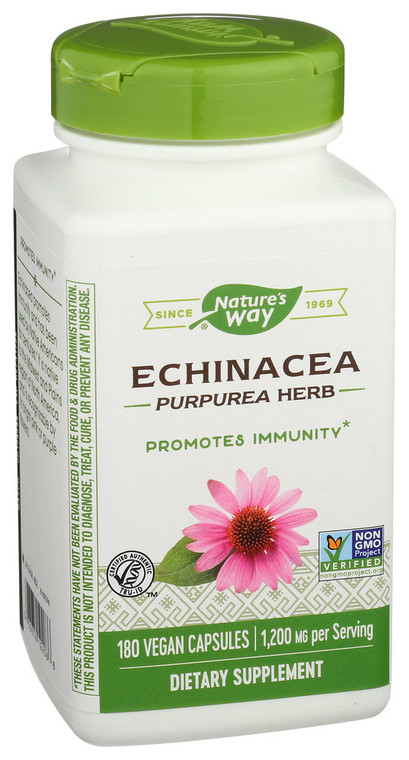 Nature's Way, Dietary Supplement Echinacea Purpurea Herb, 1 Each, 180 Cap