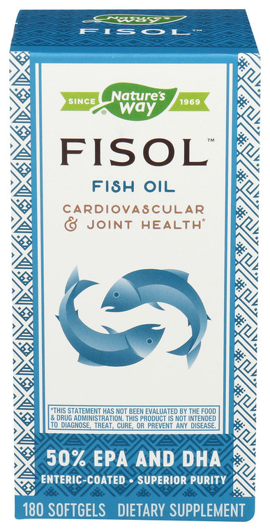 Nature's Way, Fisol Fish Oil, 1 Each, 180 Sgel