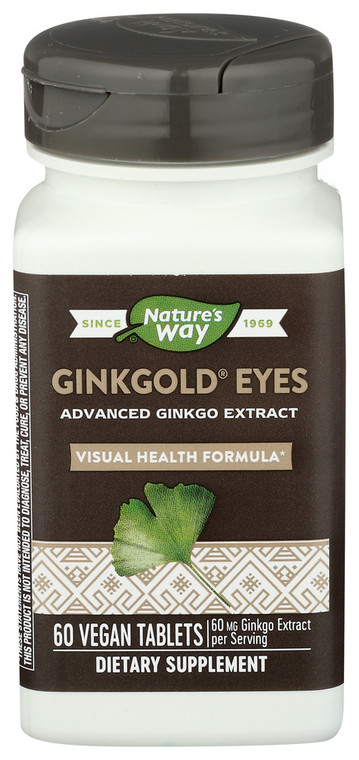 Nature's Way, Ginkgold Eyes, 1 Each, 60 Tab