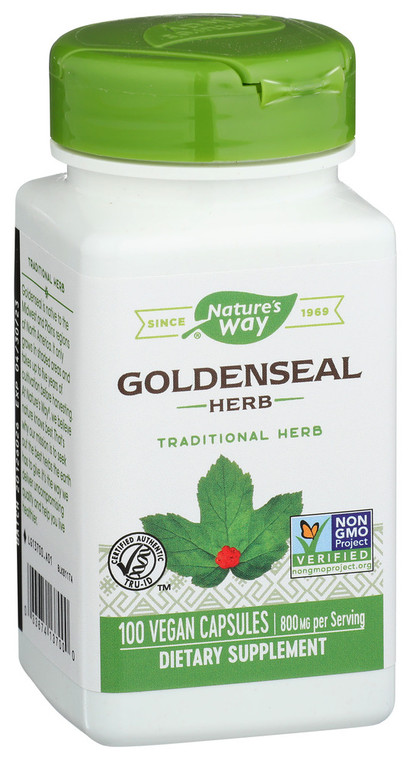 Nature's Way, Dietary Supplement Goldenseal Herb, 1 Each, 100 Cap