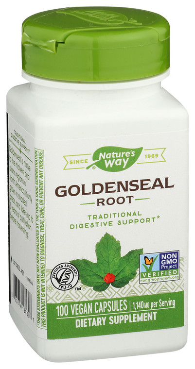 Nature's Way, Dietary Supplement Goldenseal Root, 1 Each, 100 Cap