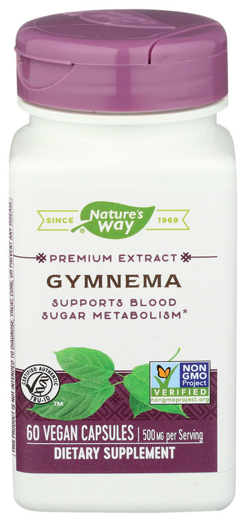 Nature's Way, Gymnema Premium Extract 500mg, 1 Each, 60 Cap