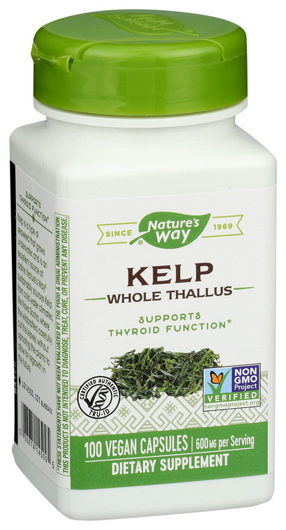 Nature's Way, Kelp Whole Thalus Dietary Supplement, 1 Each, 100 Cap